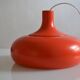 vintage suspension 1970s orange lacquered metal