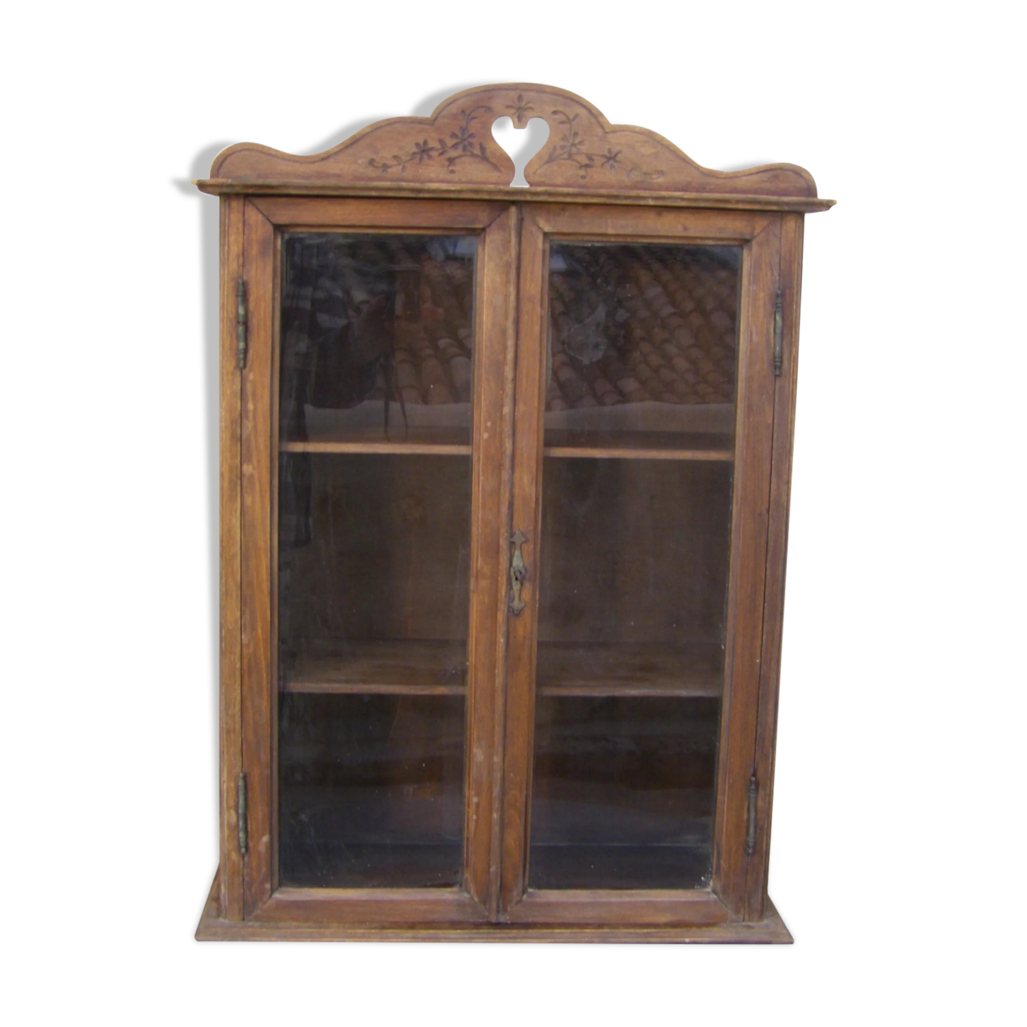 Old wall display case
