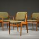 Danish Ella chairs in teak attributed to Arne Vodder for Vamo Sønderborg, 1960s, set of 6