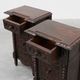Pair of Breton Carved Oak Bedside Cabinets, France, circa 1900