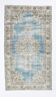 Tapis persan vintage bleu ciel