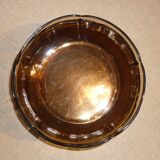6 assiettes creuses en verre fumé transparentes Duralex
