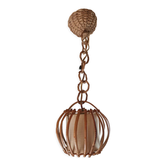 Vintage rattan pendant lamp