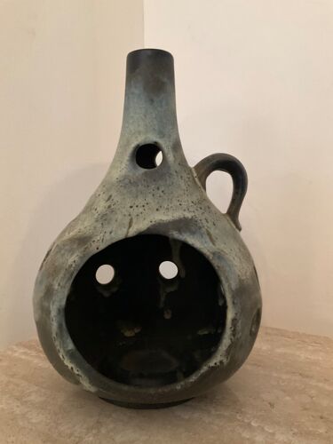 Bougeoir lanterne en céramique des années 60