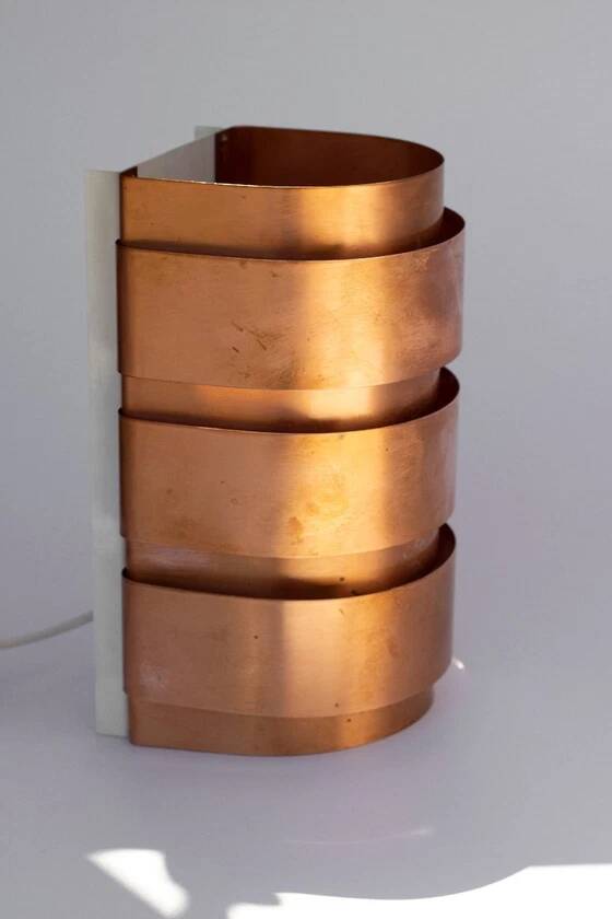 Hans-Agne Jakobsson wall lamp in copper, model V155 - Sweden, 1960s