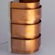 Hans-Agne Jakobsson wall lamp in copper, model V155 - Sweden, 1960s