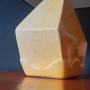 Vintage 50s cracked ceramic lamp