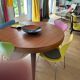 Extendable teak table