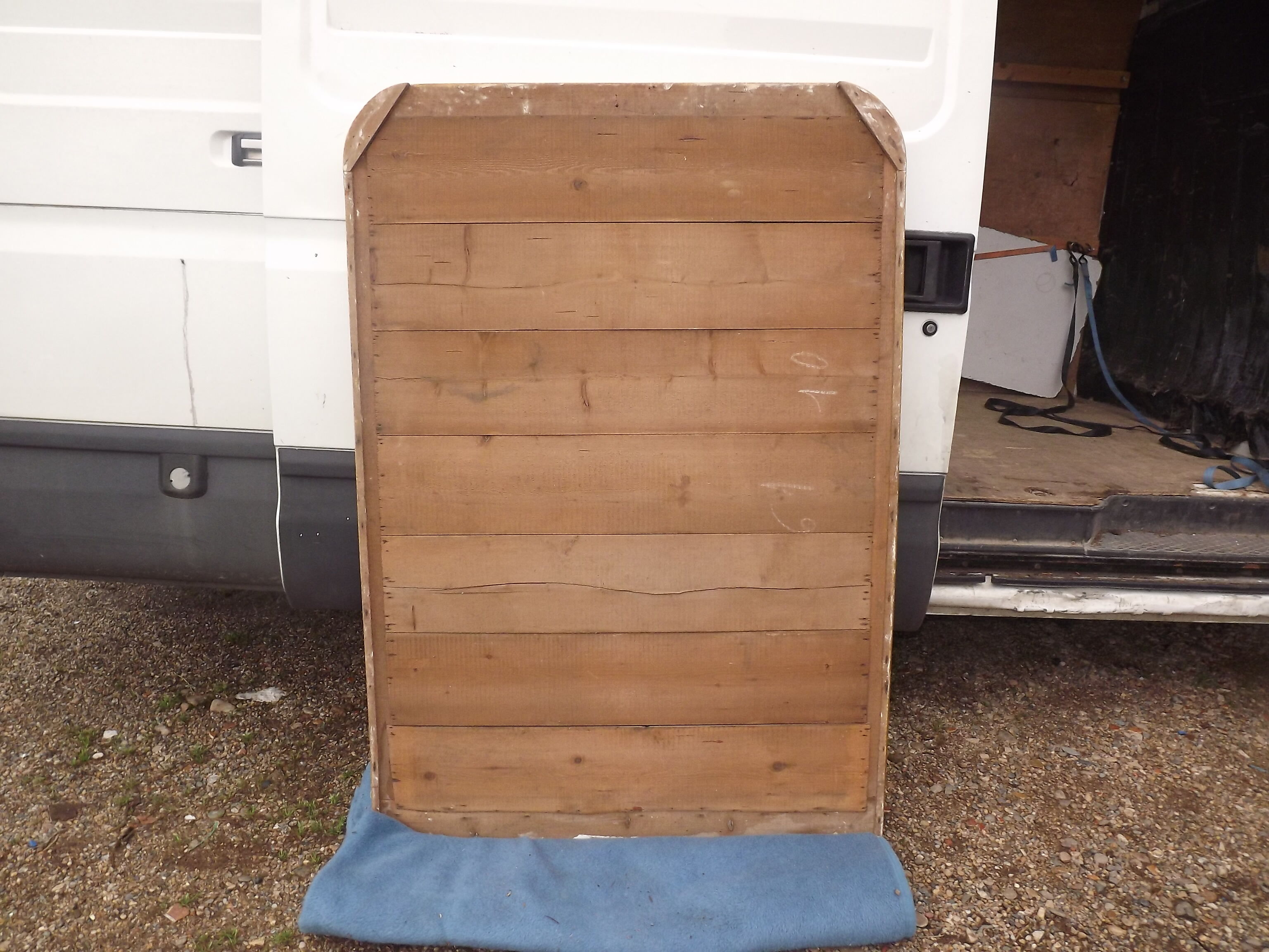 Golden mirror XlXth wood and stuk