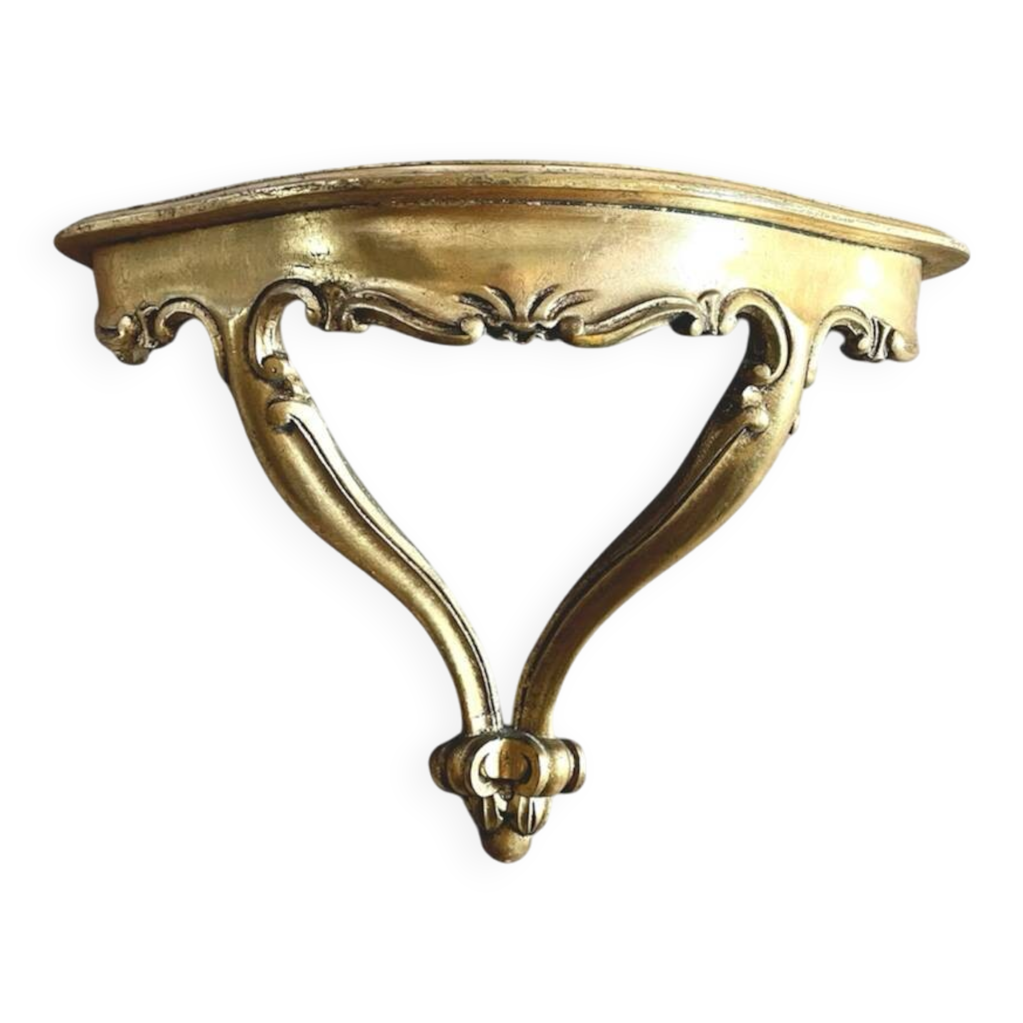 Console baroque bois doré vintage