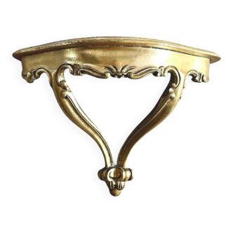 Console baroque bois doré vintage