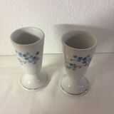 Pair of mazagrans in porcelain