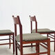 Ensemble de six élégantes chaises de salle à manger italiennes