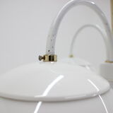 Mid-century white chandelier, Kamenický Šenov, 1970´s.