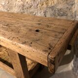 Old carpenter's wooden workbench