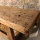 Old carpenter's wooden workbench