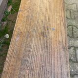 Oak bench with backrest
