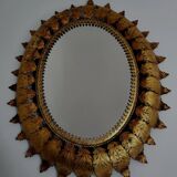 Spaanse vintage zonnespiegel modèle ovale, Spanje, jaren 60