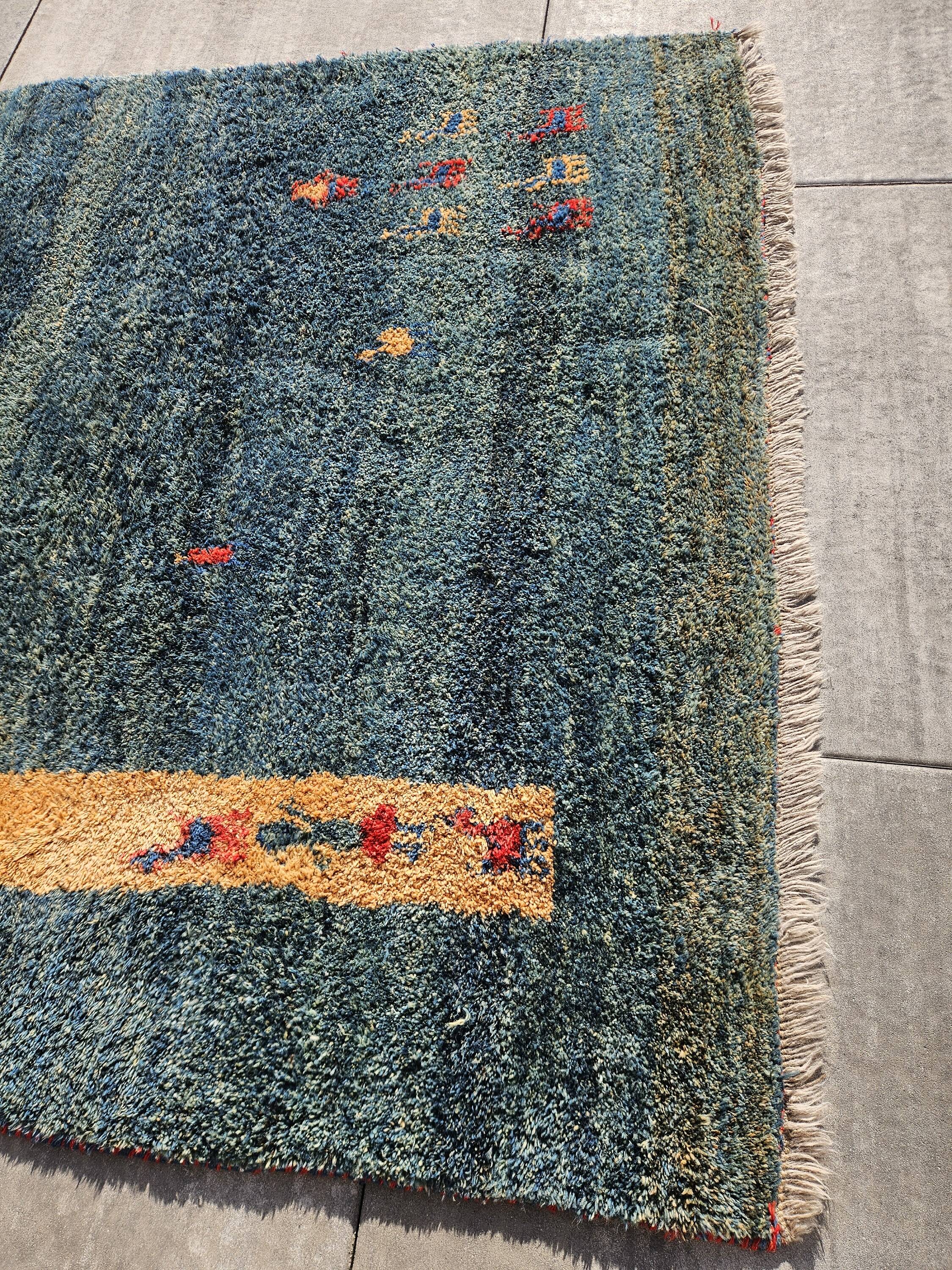 Tapis Gabbeh, Népal, laine, 290cm x 193cm