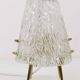 Pair of mid-century brass and textured glass table lamps, Austria, 1950s
