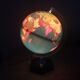 Lampe Globe terrestre mappemonde Grange Batelière 1973