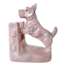 Greenhouse books " Scottish Terrier " in pink ceramic Germany 60s 70s