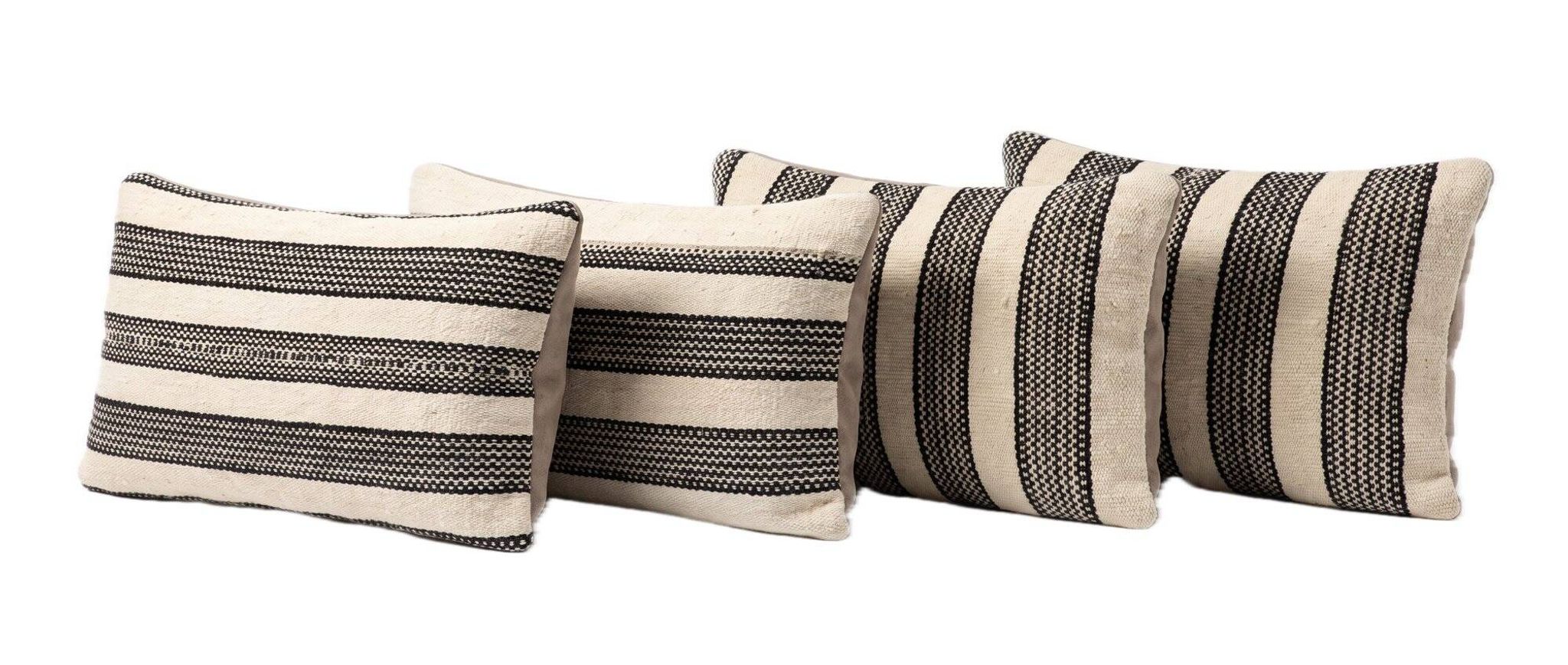 Set of 4 vintage kilim cushion covers 37x61 cm