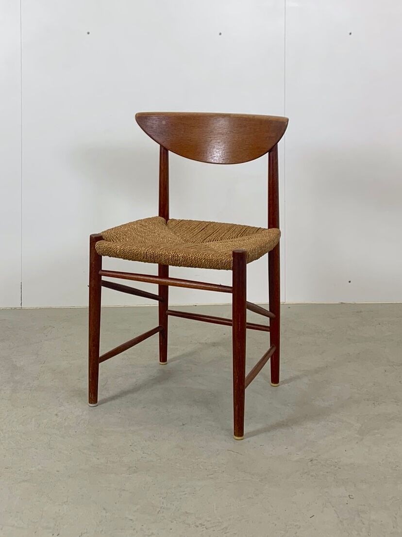 Teak dining chairs model 316 by Peter Hvidt & Orla Mølgaard Nielsen for Søborg Mobler