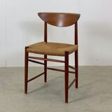 Teak dining chairs model 316 by Peter Hvidt & Orla Mølgaard Nielsen for Søborg Mobler