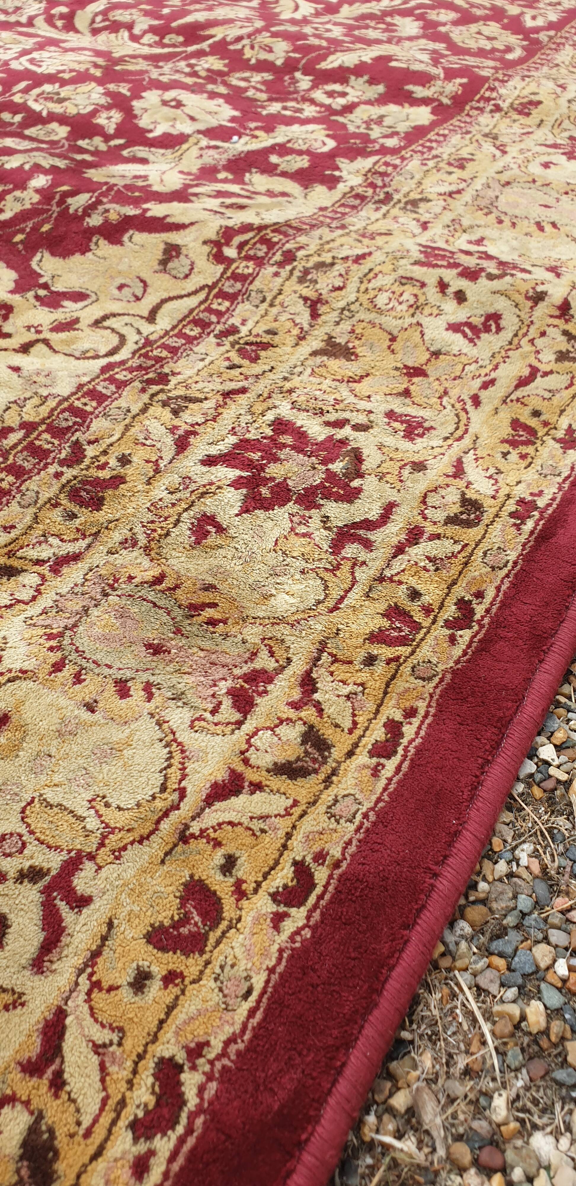 Oriental silk wool rug