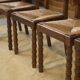 Ensemble de 6 chaises Charles Dudouyt en chêne 1950’s