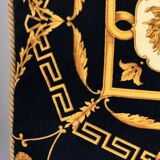 Paire de coussins noirs de haute qualité par Gianni Versace, Italie, années 1980-1990