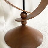 Danish teak candle holder