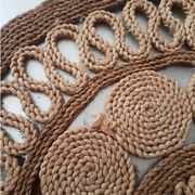 Tapis vintage en jute