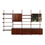 Rosewood Modular Wall Unit by Kai Kristiansen for FM Møbler, 1960s