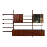 Rosewood Modular Wall Unit by Kai Kristiansen for FM Møbler, 1960s