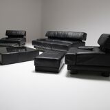 Living room set by Percival Lafer in leather Lafer SA Brazil