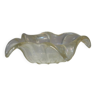 Gold Glitter Murano Glass Bowl, 1940s