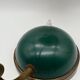 1960s cocotte desk lamp, green and brass, table lamp