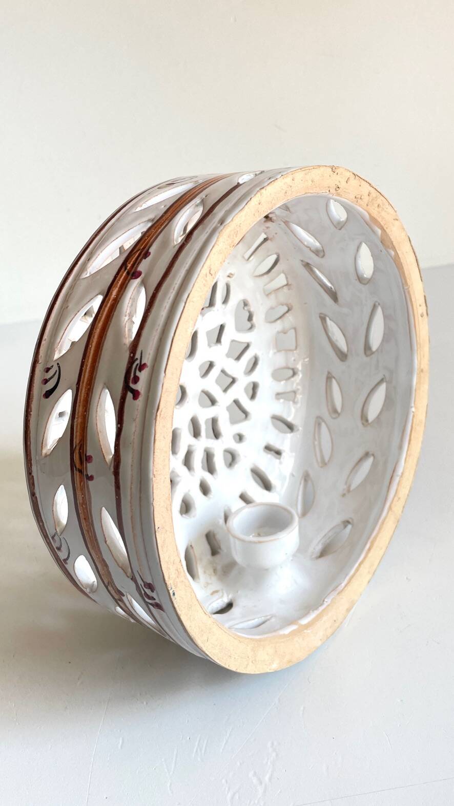 Handcrafted ceramic wall light