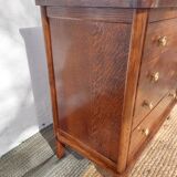 vintage commode with tapered legs