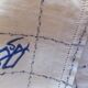 Set of 8 napkins, in white cotton, MONOGRAM DP.