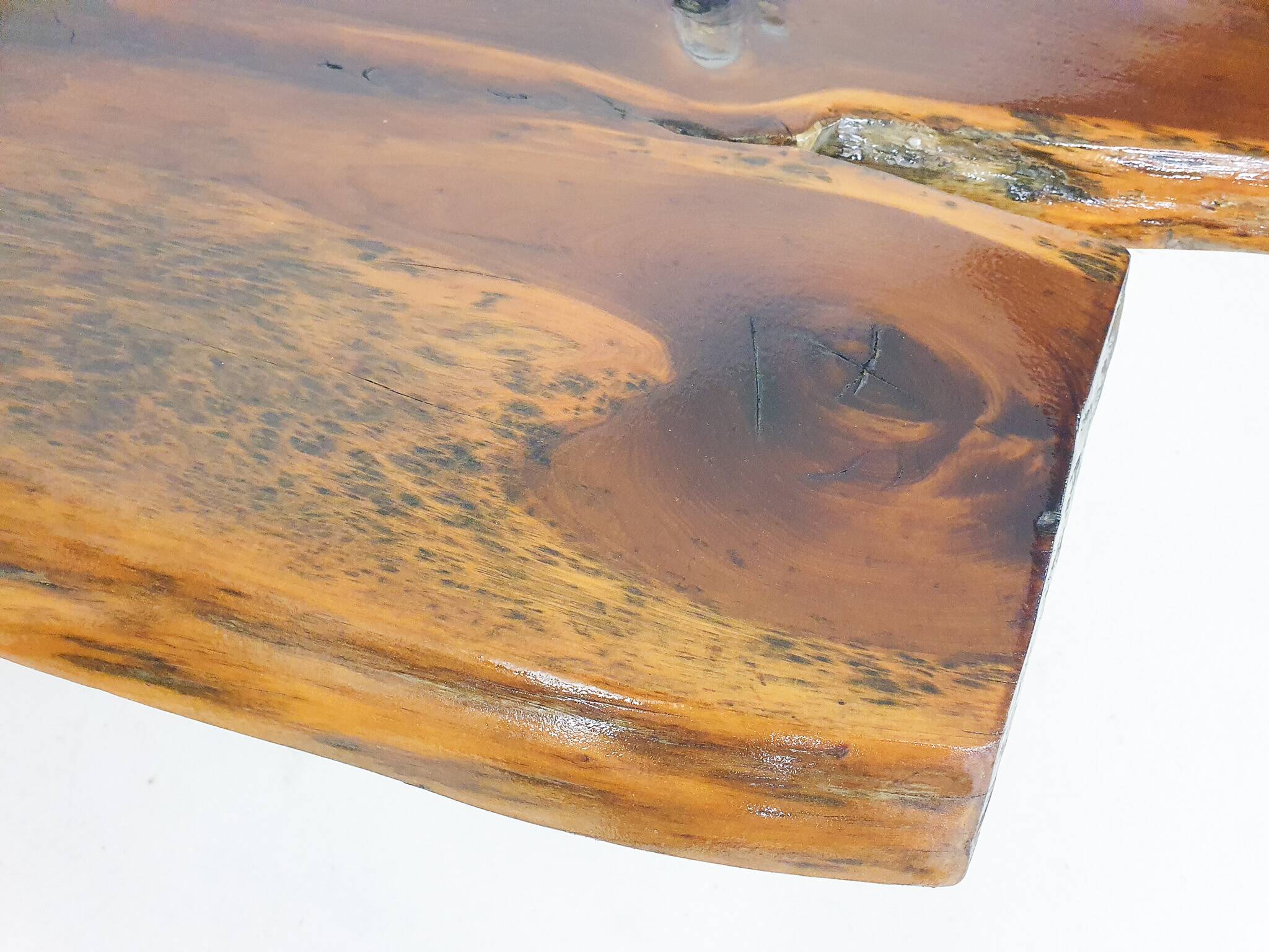 Reynolds of Ludlow tree trunk coffee table, U.K 1970's