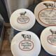 CHEESE SERVICE 12 PLATES AND PORCELAIN TRAY AUTEUIL CREATION JACQUES LOBJOY