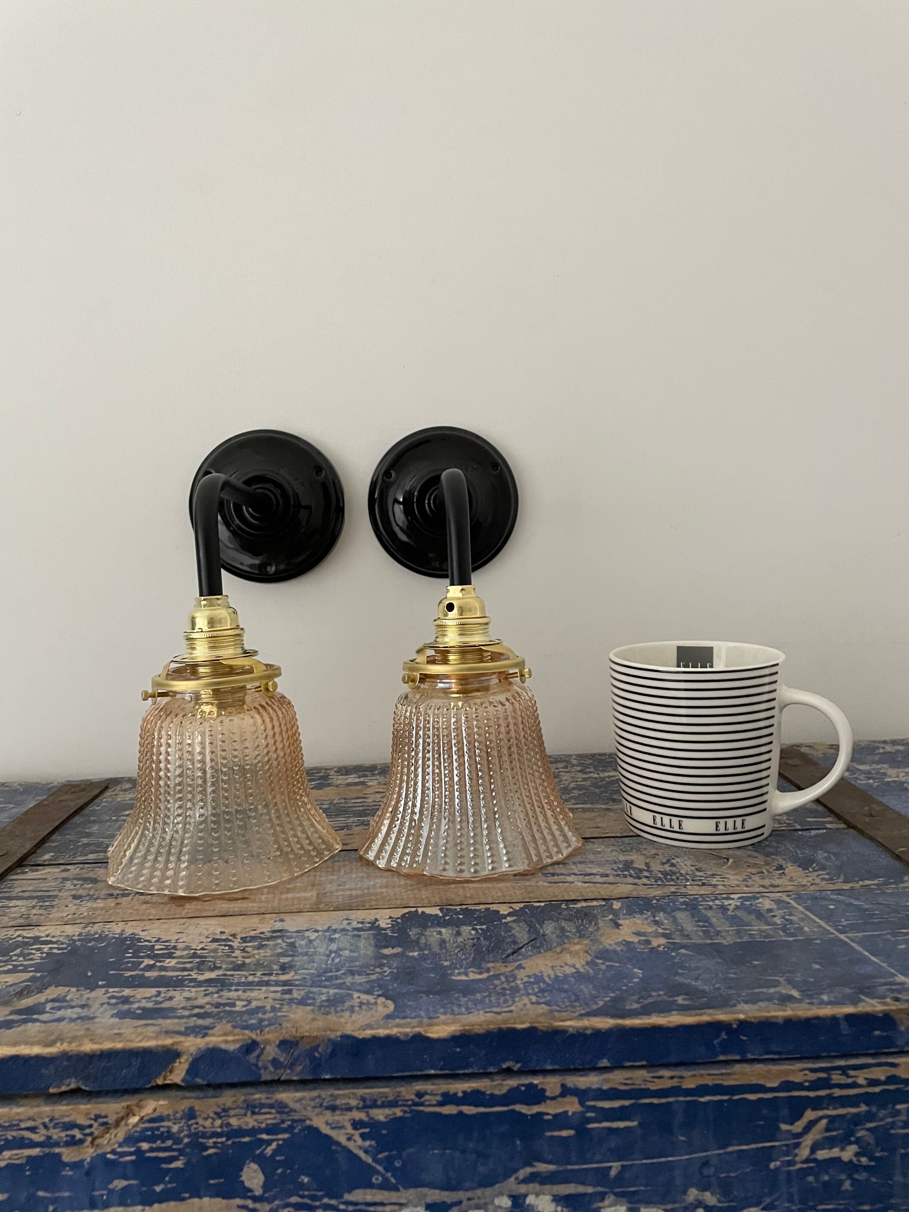 Pair of vintage wall lights