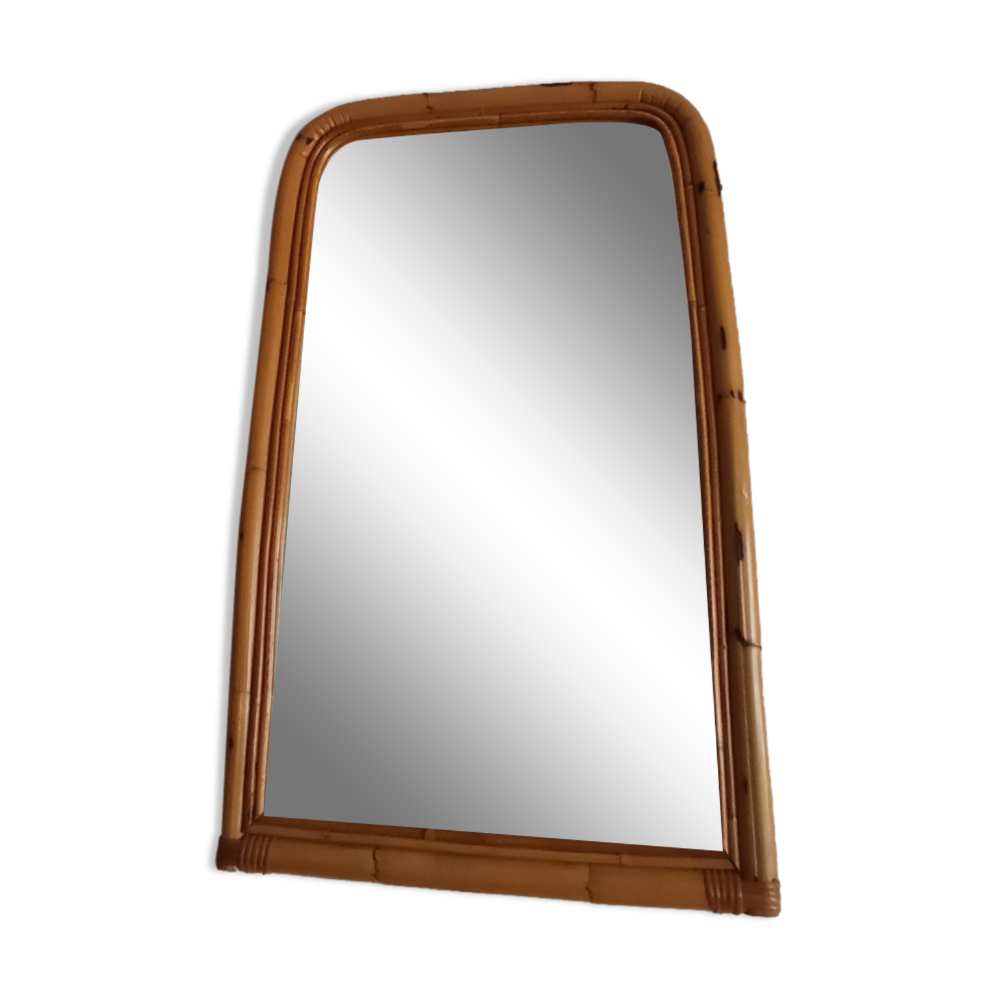 Vintage bamboo mirror 49x81cm