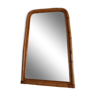Vintage bamboo mirror 49x81cm