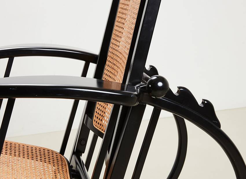 Fauteuil à bascule « Egg » de Max Fabiani, modèle 267 pour Witmann (Attrib.), années 1920/1980