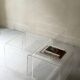 Table basse gigogne modulable en plexiglas, D. Lange Marais Les invisibles