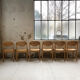 Set de 6 chaises hêtre années 80